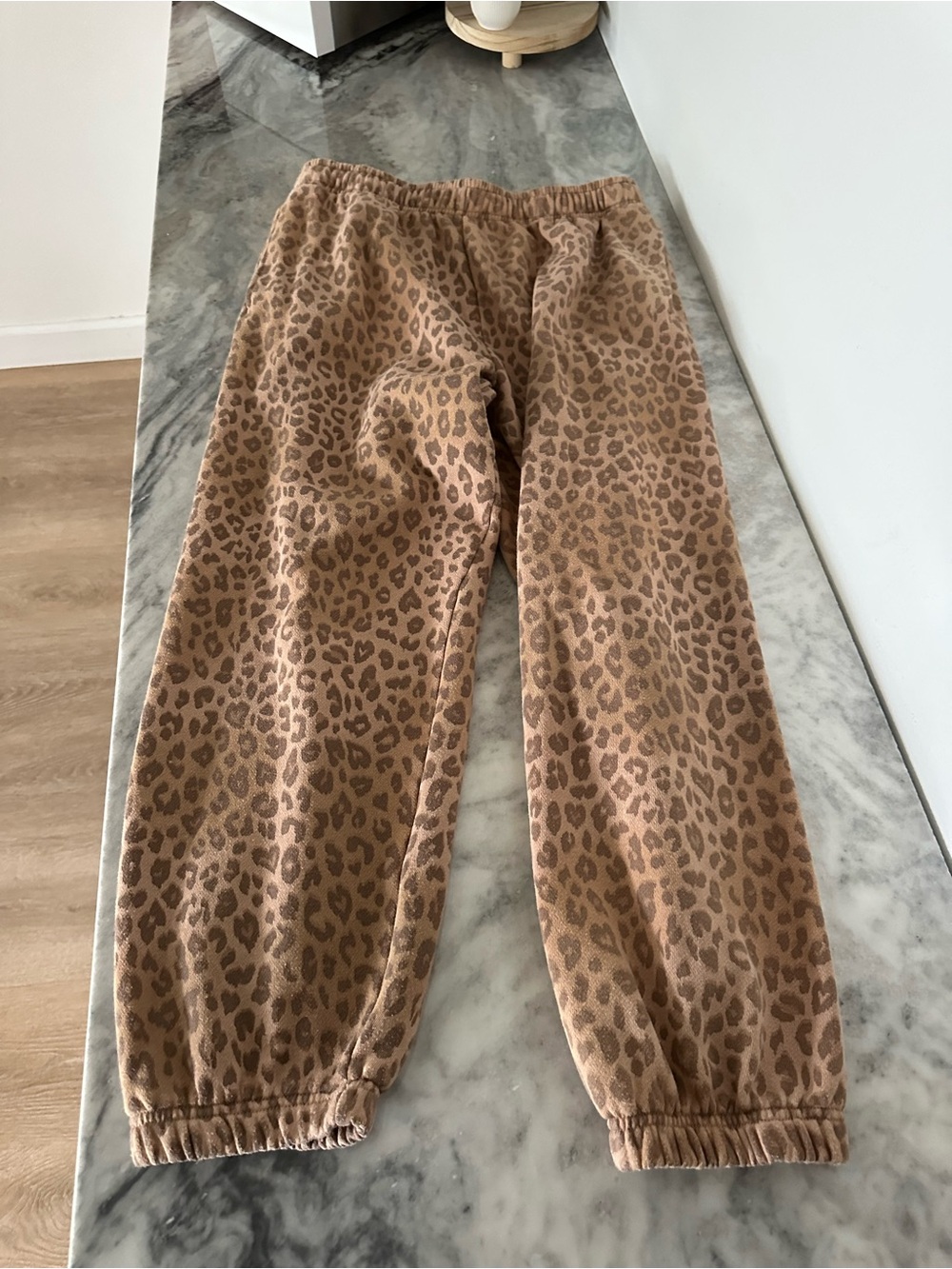 PINK Victoria's Secret women’s Leopard Print Joggers - Tan